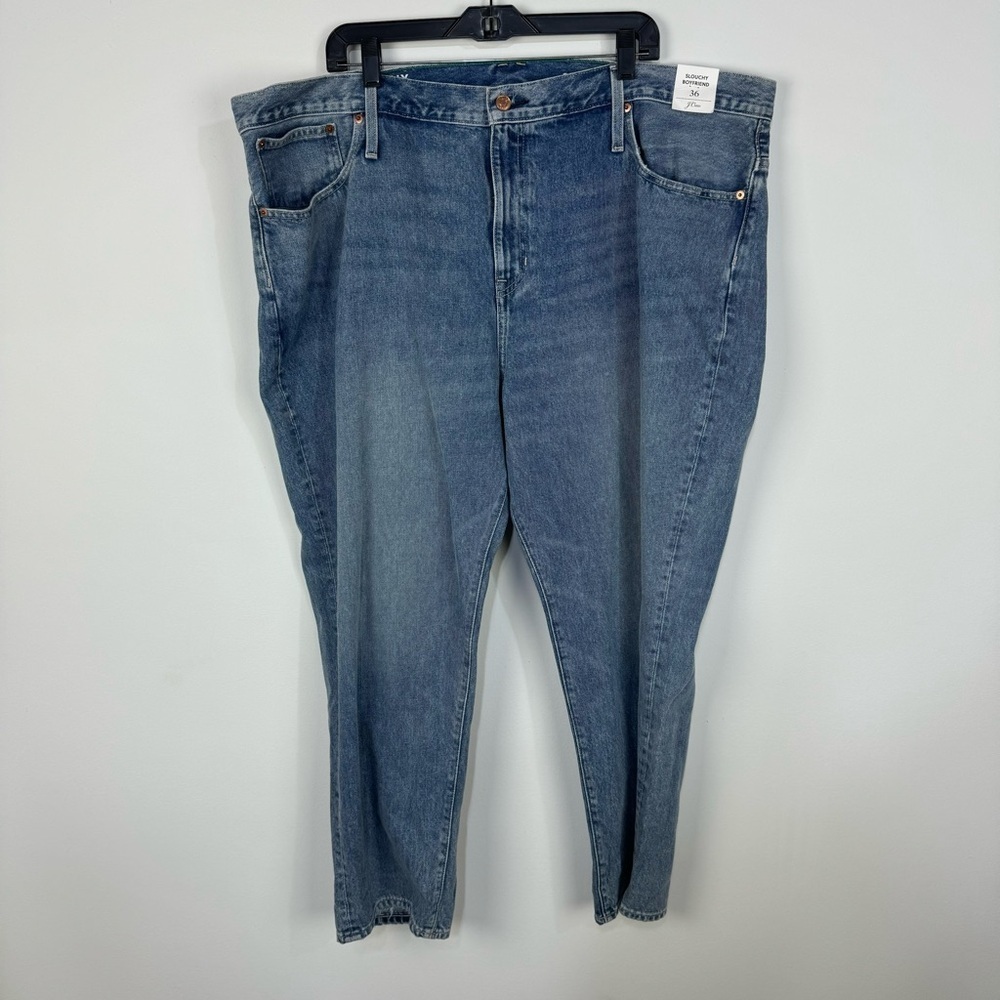 J.Crew Slouchy Boyfriend Fit Medium Wash Denim Jeans